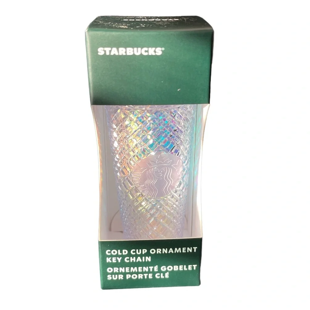 NEW Starbucks Holiday Jeweled Cold Cup Ornament Keychain/Ornament